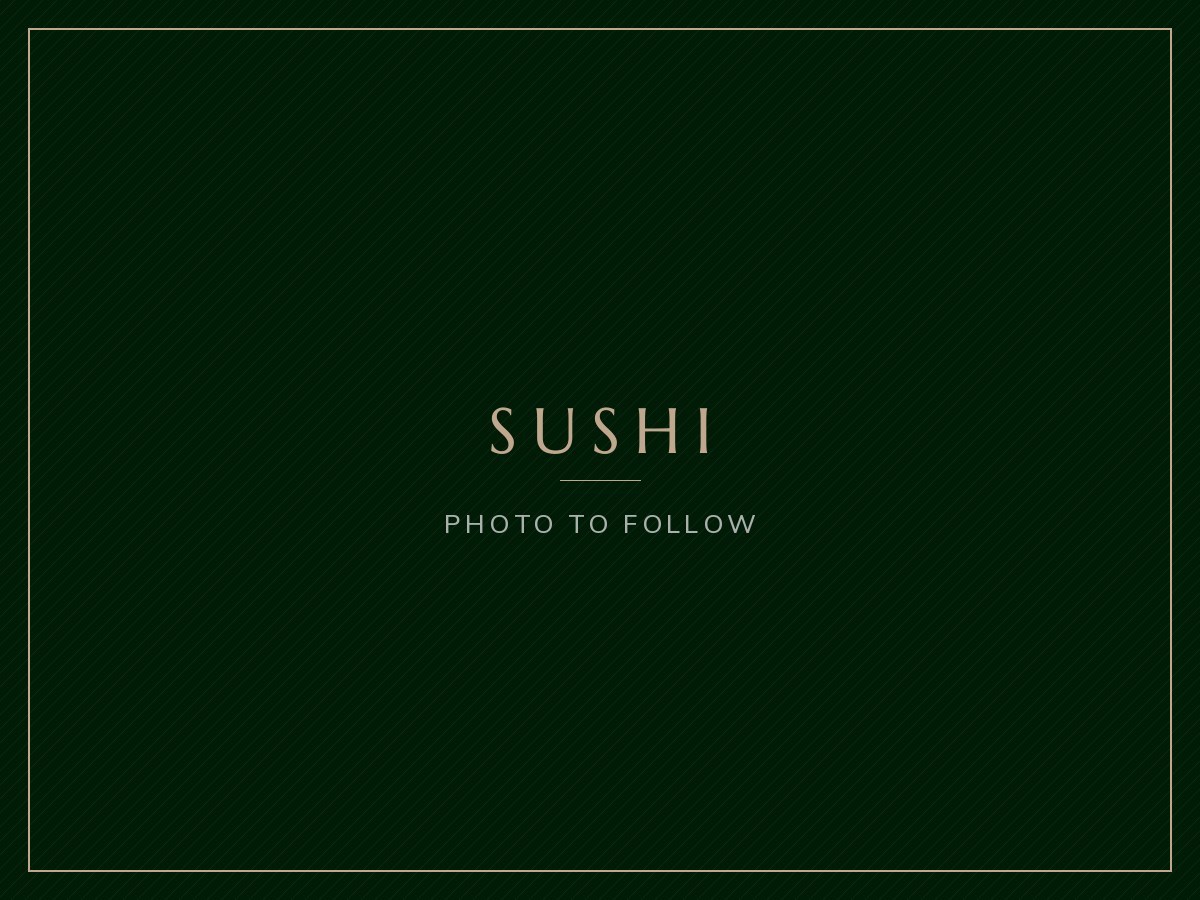 Sushi, photograph to follow